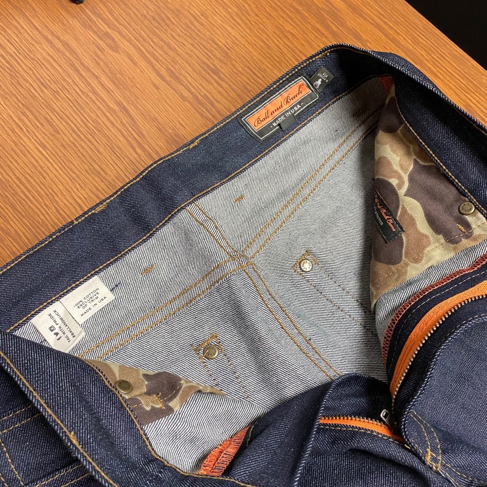 Ball and Buck 6 point denim- selvage
